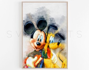 A4 Disney Mickey Mouse Brillo Decoración Tarjeta Artesanía Pack 24 recortes