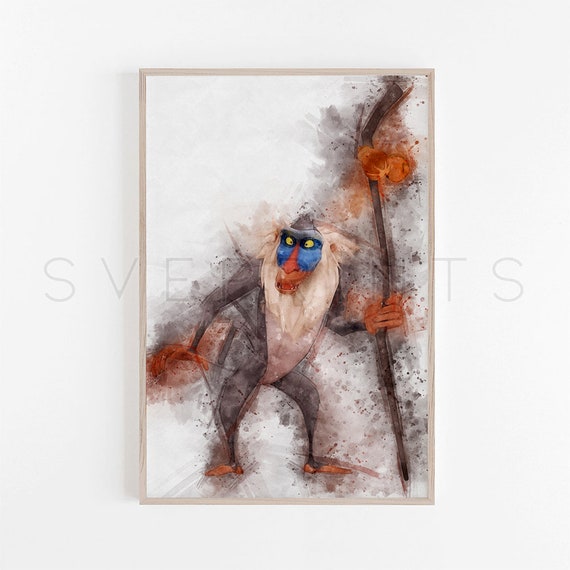 Lion King Print Nursery Wall Art Lion King Poster Kids Room Etsy