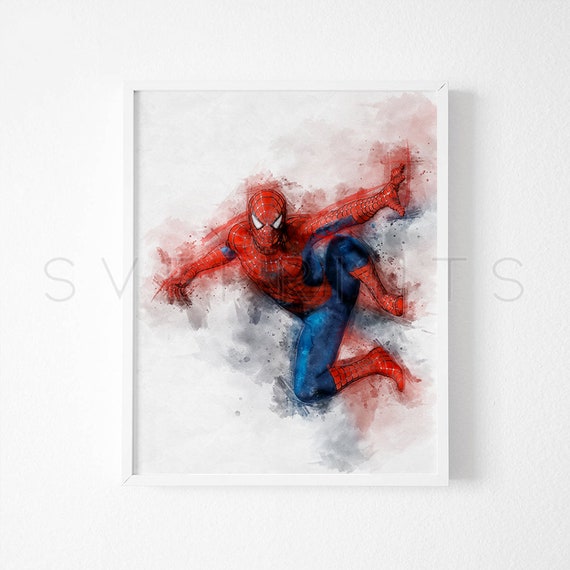 SPIDERMAN MARVEL PICTURE PRINT DRAWING SUPERHERO A4 A3 WALL ART DECOR GIFT