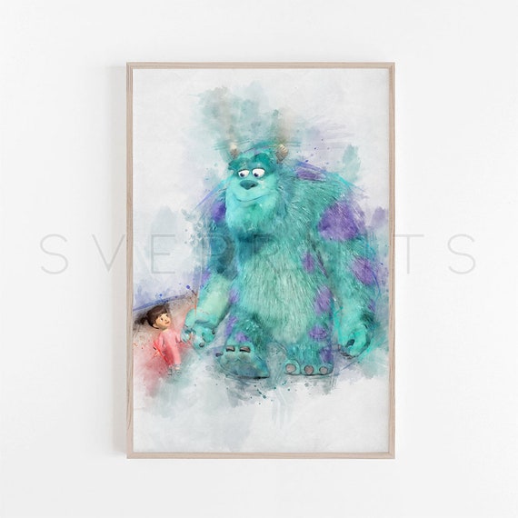 Monsters Inc Print Boo Monsters Inc Poster Nursery Wall Art Etsy
