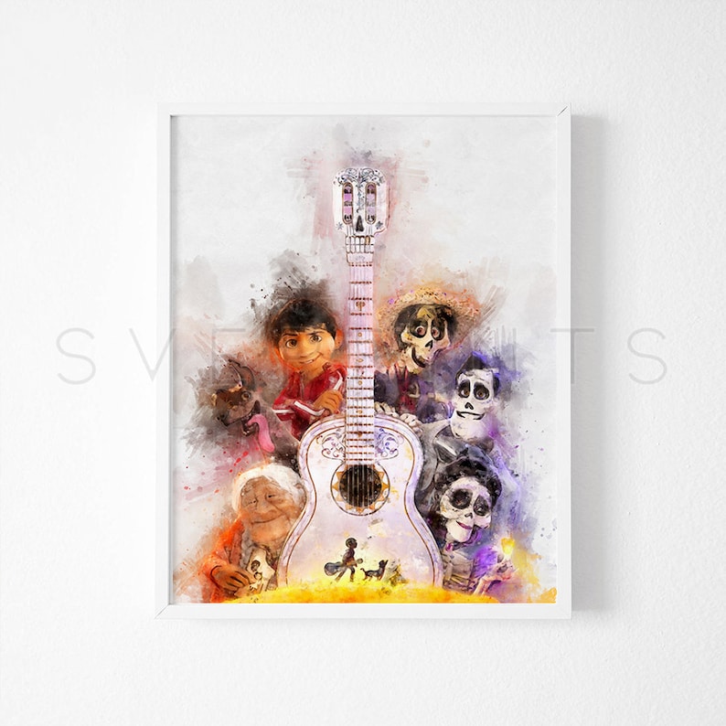 Coco Impresion Vivero Arte De La Pared Coco Cartel Disney Etsy