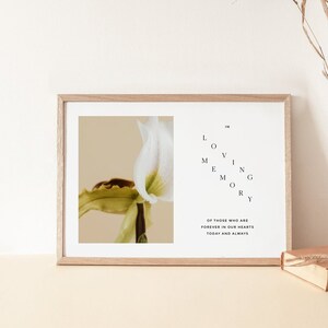 In Loving Memory Wedding Sign, Memorial Table Sign, Remembrance Wedding Sign, Printable Memory Sign, Custom Template INSTANT DOWNLOAD