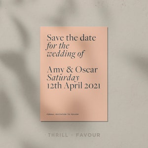 Printable Modern Save The Date Template, Rustic Save The Date Template, Fall Wedding Stationery, Custom Template INSTANT DOWNLOAD