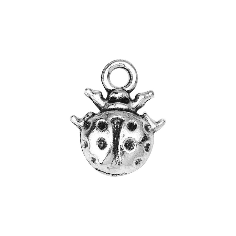 Lead /& Nickel Free Metal Charms Pendants Beads 10 Pcs Tibetan Silver Ladybird Beetle Insect 17X14mm Charms Pendants Beads