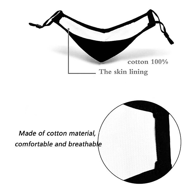 Adjustable Adult Reusable 100% Cotton Face Mask With PM2.5 - Etsy