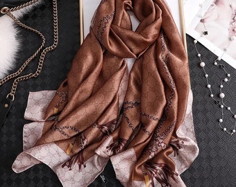 Scarf Hijab for Women New Design Long Scarves Luxury Satin 