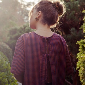 LAVENDEL. Schnittmuster, umkehrbare Bluse zum Binden - Mittelstufe - DEUTSCH/ENGLISCH