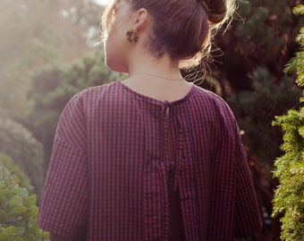 LAVENDEL. Naaipatroon, omkeerbare blouse om te strikken - intermediate - NEDERLANDS/NEDERLANDS