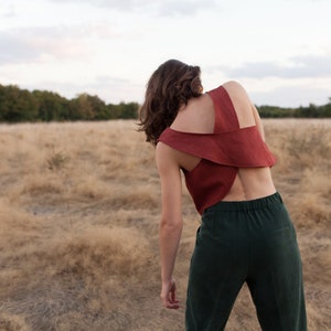 KORENBLOEM. Naaipatroon, originele top gekruist in de rug - beginnersniveau - FRANCAIS / ENGELS afbeelding 5