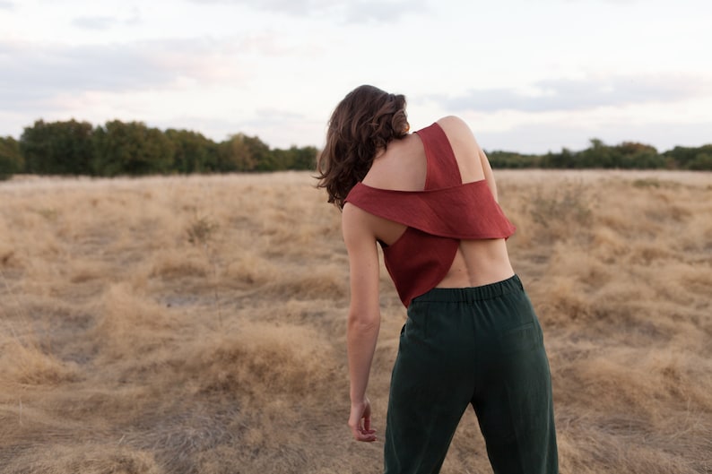 KORENBLOEM. Naaipatroon, originele top gekruist in de rug - beginnersniveau - FRANCAIS / ENGELS afbeelding 5