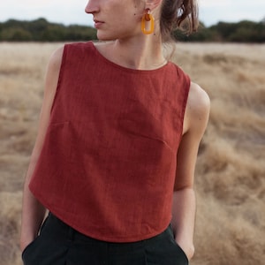 KORENBLOEM. Naaipatroon, originele top gekruist in de rug - beginnersniveau - FRANCAIS / ENGELS afbeelding 2