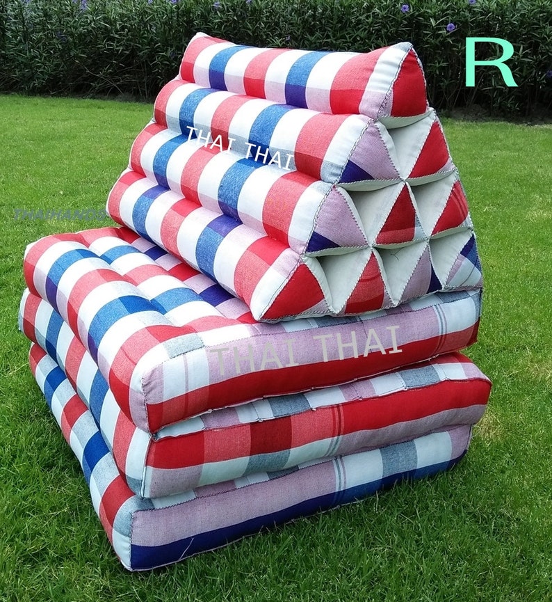 Foldout Triangle Thai Pillow Cushion 3 Fold Day Bed Floor ...