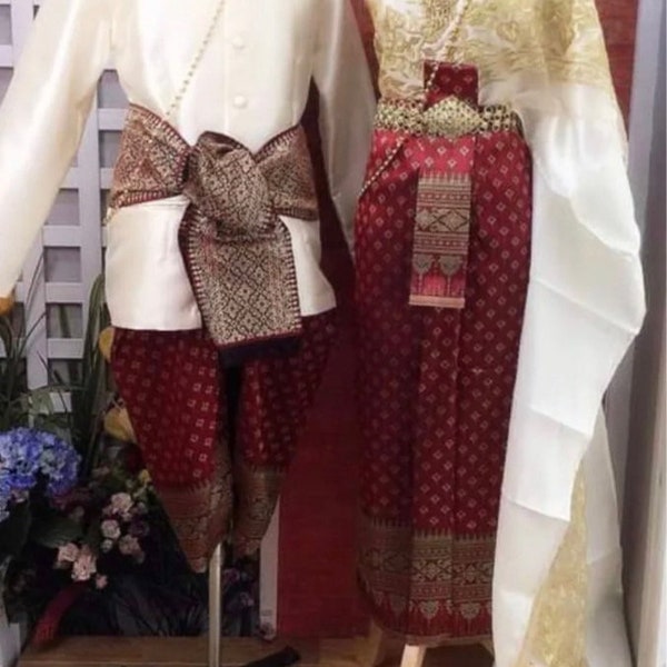 Thai Traditional Vintage Wedding Party Men-Women