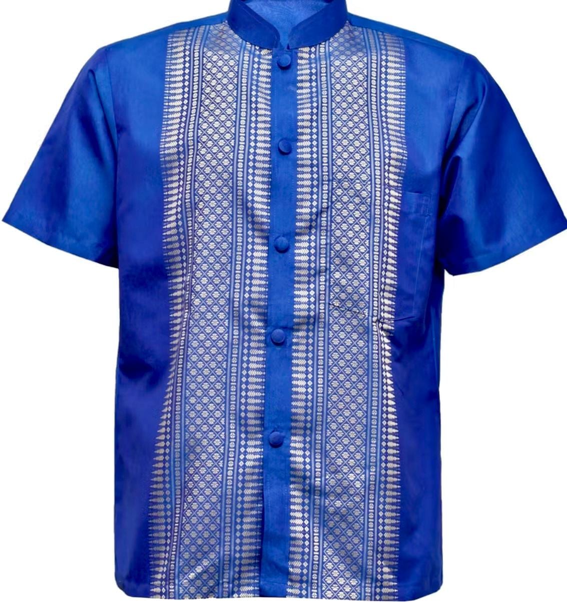cambodian dress shirt Khmer Traditional Men Shirt