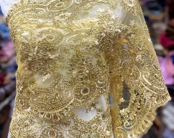 Ceinture Sabai, tissu d'épaule pour robe thaïlandaise Tissu dentelle Sabai Sabai or enfants et adultes