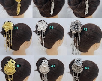 Hair Pin Thai accessories for Thai costume, Thailand ancient design jewelry for traditional Thai outfits