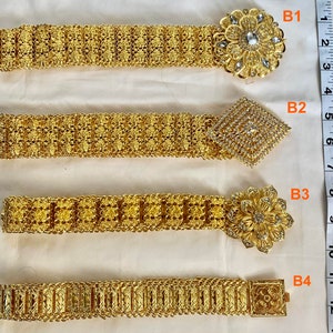 Thai Traditioneller Schmuck, Gürtel Zubehör für Thai / Khmer / Lao Kleidung. Antiker Gold Silberschmuck 96-102 cm.