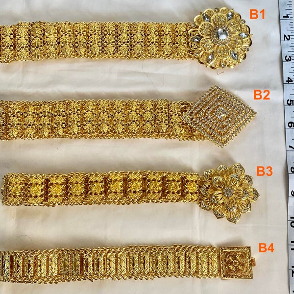 Thai Traditional Jewelry,Belts Accessories for Thai/ Khmer/Lao Dress. Ancient Gold Silver jewelry 38-40 inches..