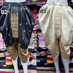 Thai Traditional Pants Men&Women Thai Style. Ready to wear.