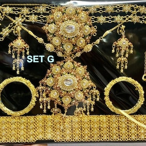 Set of Thai Traditonal Jewerly vintage Red,Silver Accessories for Thai Dress Chut Thai.