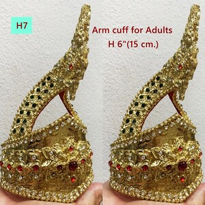 Thai Arm Cuff, Traditional Khmer Dress Accessory, Ancient Jewelry H7