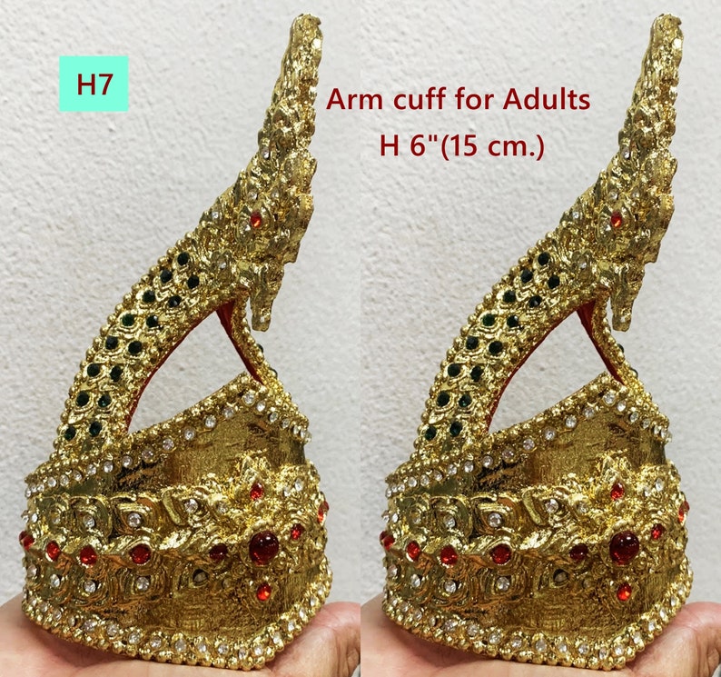 Thai Arm Cuff, Traditional Khmer Dress Accessory, Ancient Jewelry H7