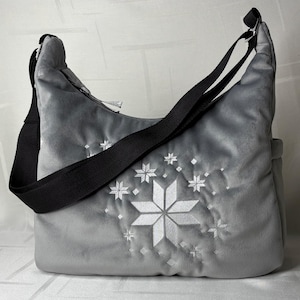 Crossbody bag, shoulder bag with embroidered LV stars