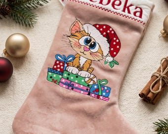 Personalisierter Weihnachtsstrumpf, Weihnachtsdekoration