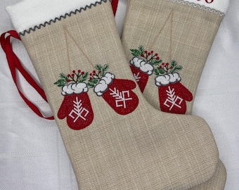 Personalisierte Weihnachtsstrümpfe, Weihnachtsdekoration