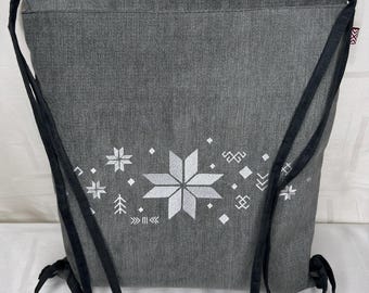 Handgemachte Rucksack mit Lettland Zeichen