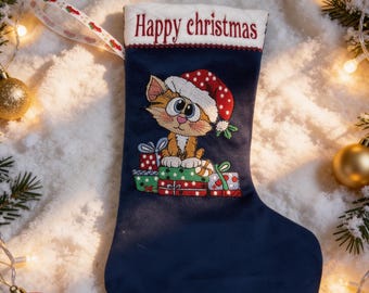 Personalisierter Weihnachtsstrumpf, Weihnachtsdekoration
