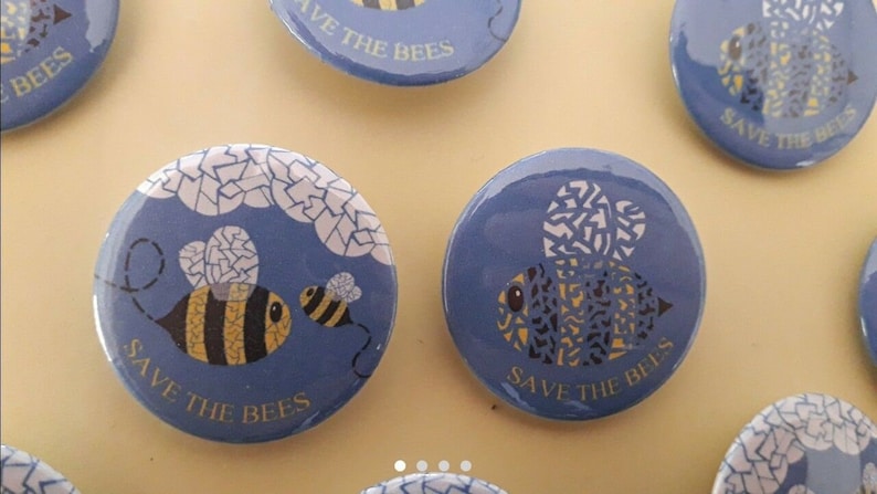 Save the Bees Badges
