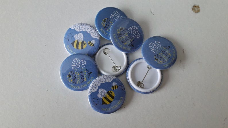 Save the Bees Badges