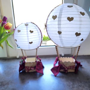 Hot air balloon birthday gift, cash gift for a milestone birthday, gift for couples, cash gift for an anniversary, cash gift for a birthday image 8