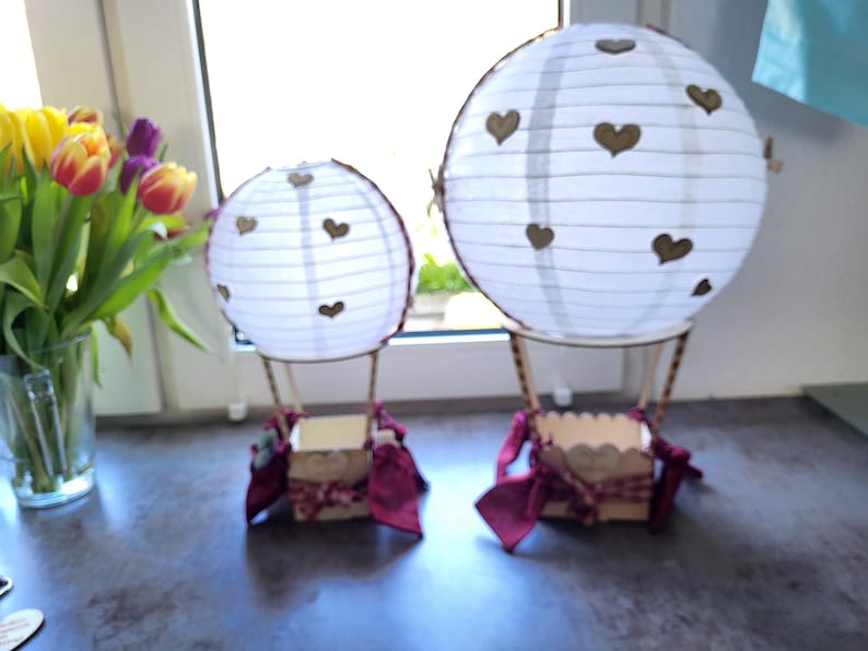 Hot air balloon birthday gift, cash gift for a milestone birthday, gift for couples, cash gift for an anniversary, cash gift for a birthday image 8
