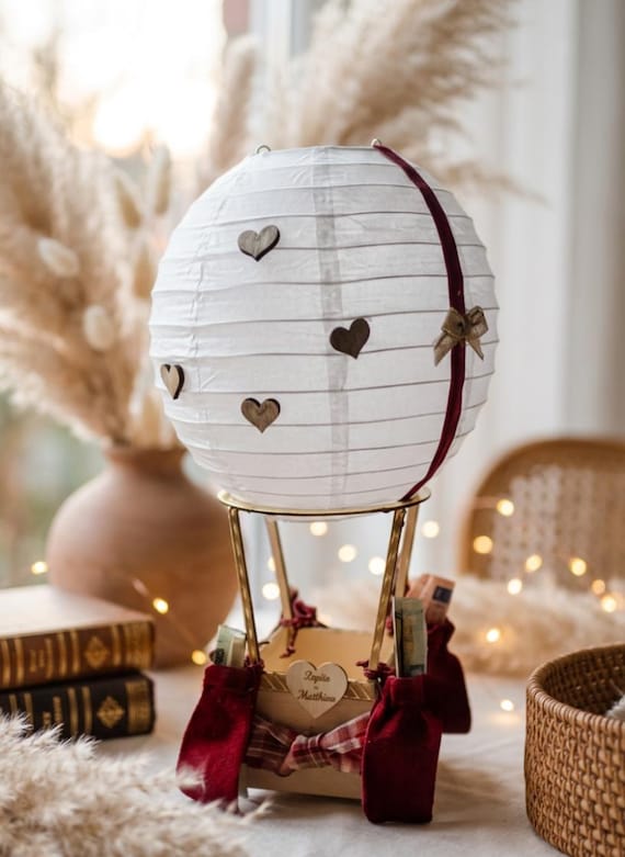 Heißluftballon Geburtstagsgeschenk, Geldgeschenk runder Geburtstag, Paargeschenk,Geldgeschenk Jahrestag, Geldgeschenk Geburtstag,