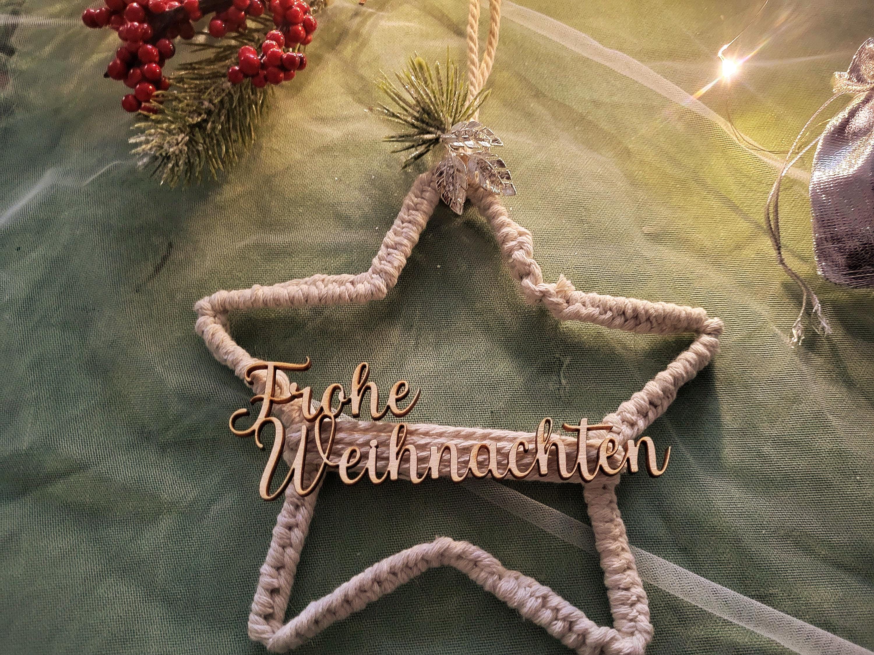 Makramee weihnachtsstern - Etsy.de