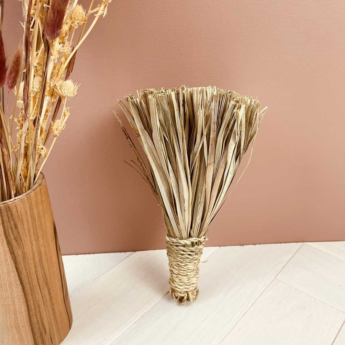 Petit Pompon Décoratif Artisanat Berbère Lié - Feuilles de Palmier