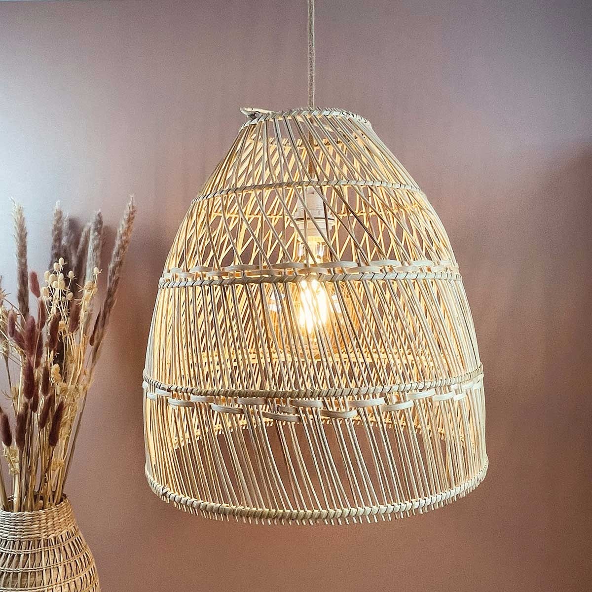 Suspension En rotin Naturel
