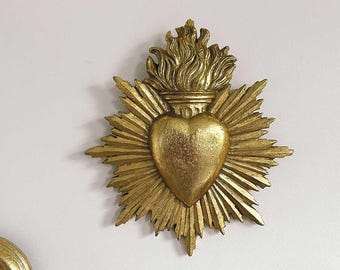 Großes goldenes Ex-Voto-Herz