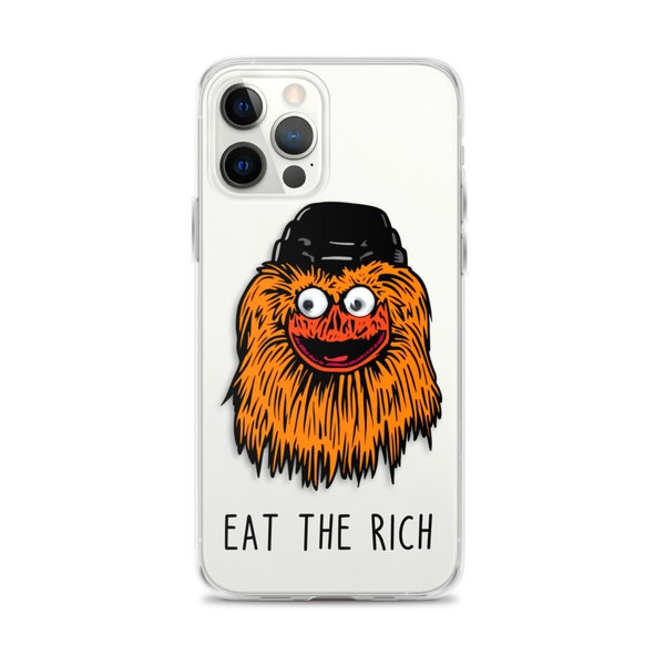 Gritty iPhone Case, Socialist Gift, Funny Socialist iPhone Case, Philadelphia, Eat the Rich iPhone Case
