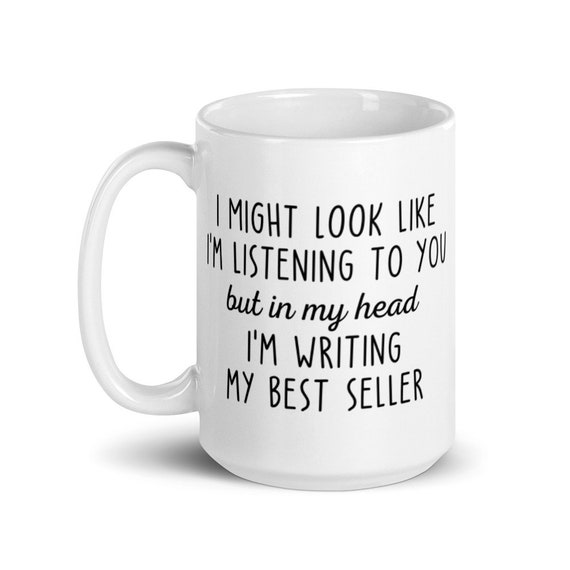Author Gifts Author Mug Literary Writer In My Head I'm Writing My Nove –  Cute But Rude
