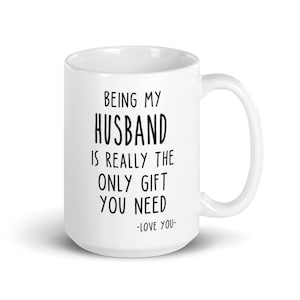 Divertido regalo de esposo, mejor taza de esposo, regalo para mejor esposo, ideas de regalo de cumpleaños, regalo de Navidad para esposos de esposa