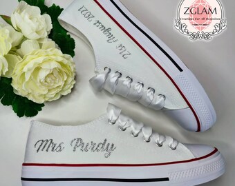 customised converse trainers