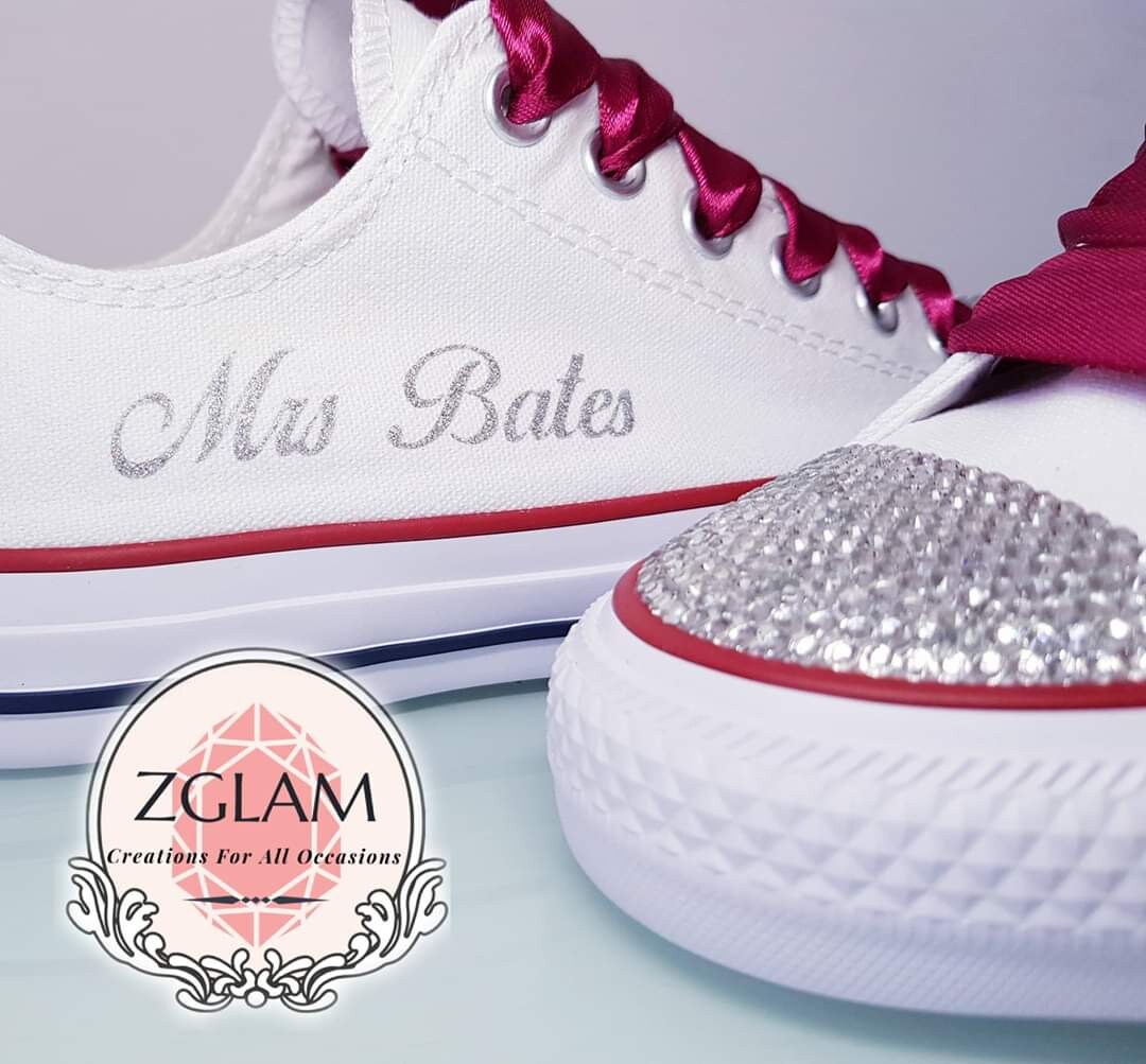 personalised converse trainers