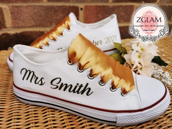 personalised wedding converse