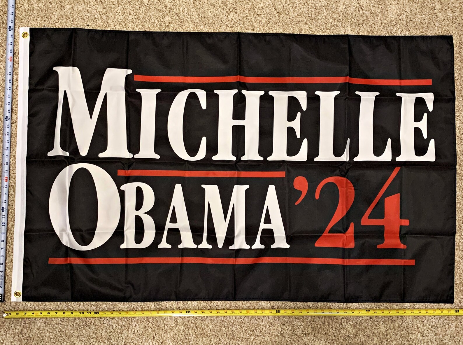 Barack Obama Flag FREE SHIPPING Michelle Obama 2024 Make Obama Etsy