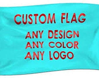 Custom Flag DOUBLE SIDED FREE Ship 3x5' Regular Flag Sign Banner Poster