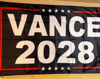 JD Vance For President 2028 Flag FREE SHIPPING Election Donald Trump God Family Musk Save America Republican Man Cave Usa Sign Poster 3x5'