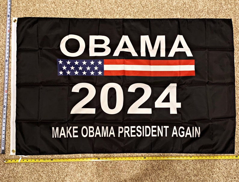 Barack Obama Flag FREE SHIPPING Michelle Obama 2024 Make Obama Etsy